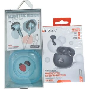 Auricular Bluetooh + Auricular Con Cable Set Para Regalo