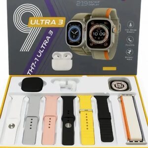 Reloj Smartwatch Ultra +7 Mayas + Auriculares Inalambricos