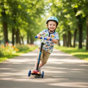 Monopatin Infantil De 3 Ruedas Estampados Graffiti Con Freno