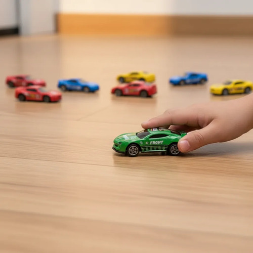 Set Doble 12+12 Autitos A Friccion Juguete Niños Colores Car Model - Metal Body Die-cast Variados - Imagen 4