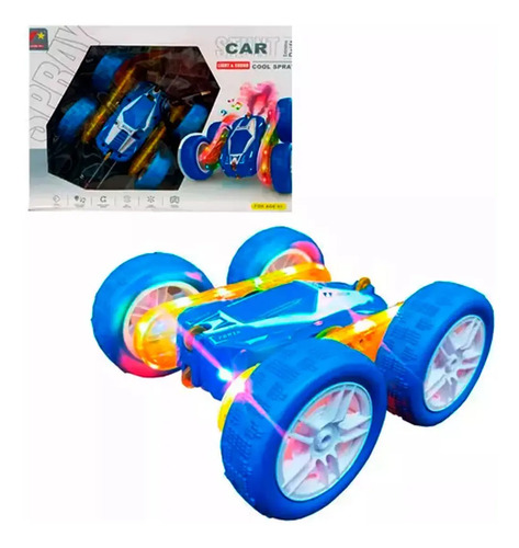 Auto Stunt A Control Remoto 360 Spray Luces Niños Sonido Luz - Imagen 10