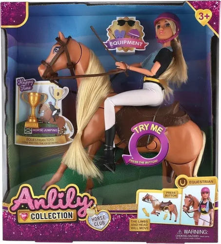Muñeca Anlily Con Caballo - Imagen 5