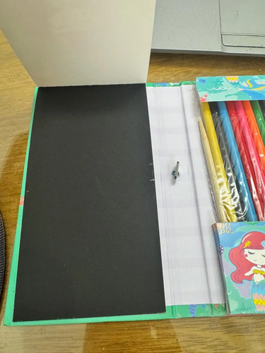 Set De Arte Kit Infantil Cuaderno Fibras Pintar Dibujo - Imagen 5