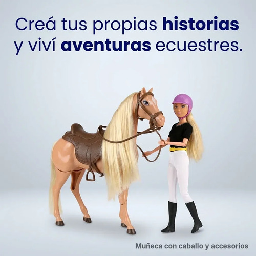 Muñeca Anlily Con Caballo - Imagen 4