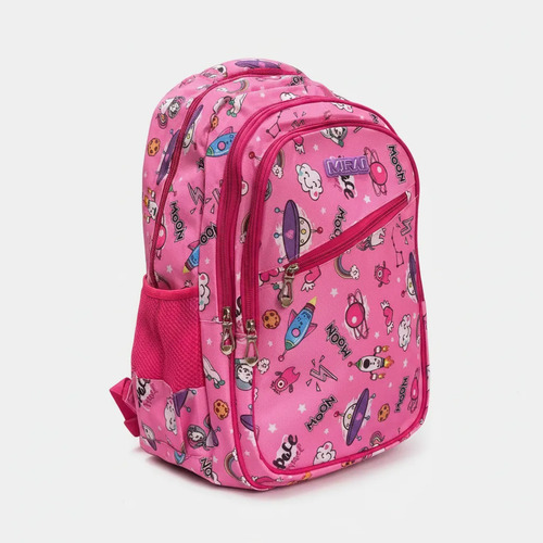 Mochila Escolar Infantil Estampada 18 Espalda Mirai Moon Rosa - Imagen 6
