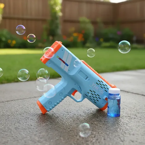 Burbujero Pistola Automatico Luces Liquido Infantil Maquina - Imagen 5