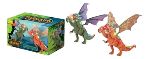 Dragon Dinosaurio 3 Cabezas Dym Dp5 Camina Sonido Luces Rojo Dinosaurio Dino Dragon - Imagen 4