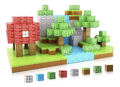 Cubo Magnetico 100 Piezas Minecraft - Imagen 2