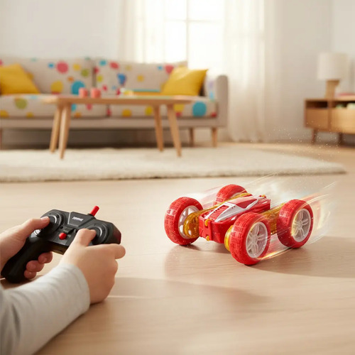 Auto Stunt A Control Remoto 360 Spray Luces Niños Sonido Luz - Imagen 6