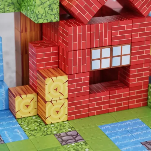 Juego Bloques Para Armar Magnéticos Minecraft 100 Piezas - Imagen 5