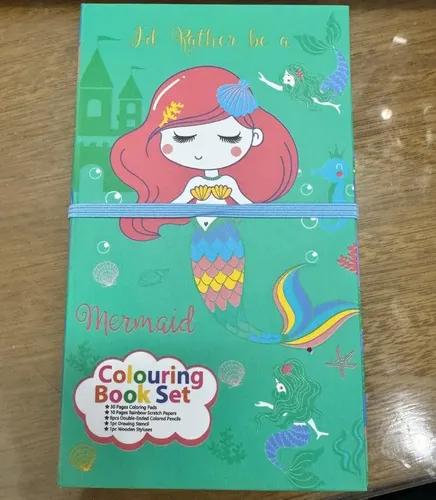 Set De Arte Kit Infantil Cuaderno Fibras Pintar Dibujo