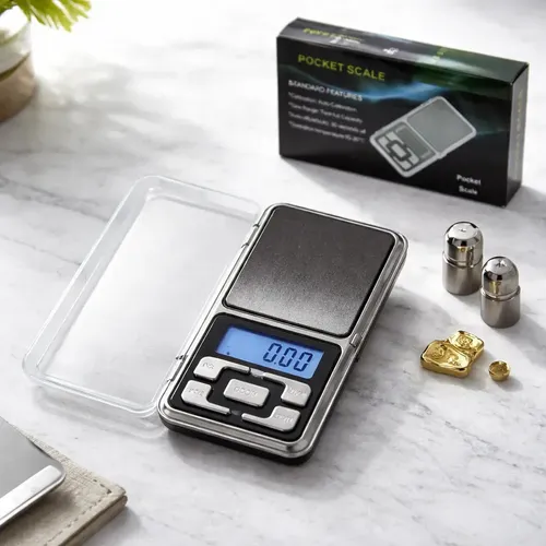 Balanza Digital De Precision 500g / 0.1g Lcd - Imagen 2