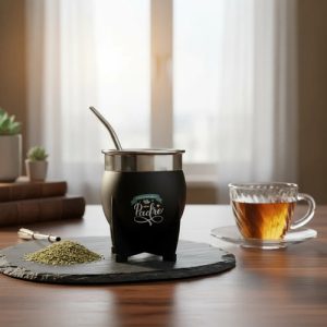 Mate Plástico Frase Feliz Día Papá Día Del Padre Negro