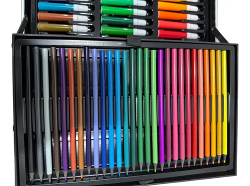 Mega Set De Arte Valija Metalico. 145 Piezas Chicos Nuevos - Imagen 16
