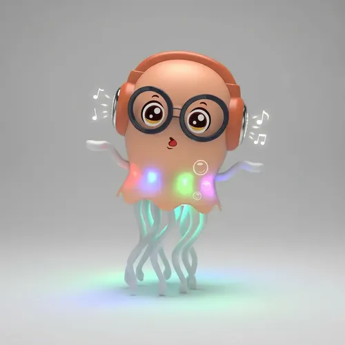 Juguete De Medusa Pulpo Bailarina Con Luz Led Y Música - Imagen 10