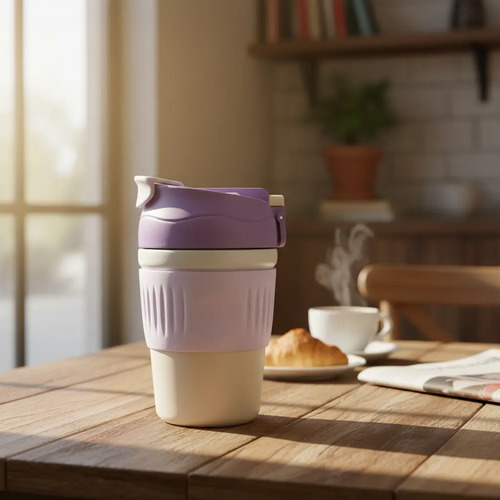 Termo Vaso Para Caffe Te 350ml Vaccum Bottle Double Mall - Imagen 13