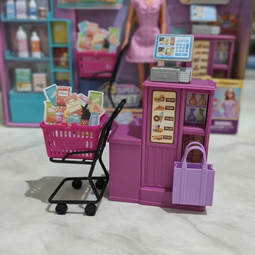 Set Supermercado Anlily Collection Con Muñeca 26cm, Carrito - Imagen 8