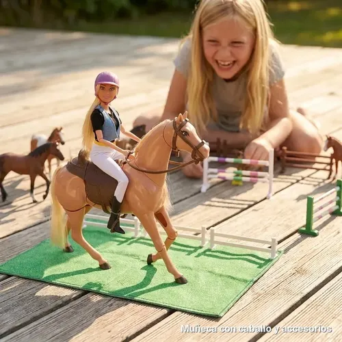 Muñeca Anlily Con Caballo - Imagen 7