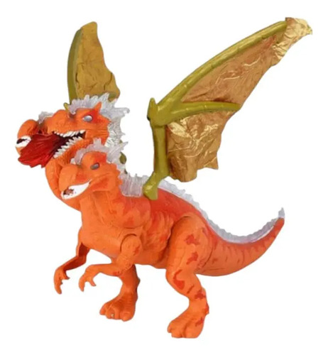 Dragon Dinosaurio 3 Cabezas Dym Dp5 Camina Sonido Luces Rojo Dinosaurio Dino Dragon - Imagen 5