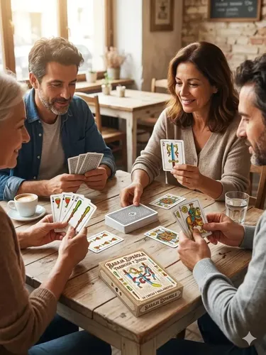 Cartas Españolas Truco 50 Naipes Cartón Plastificado Blanco Español - Imagen 8