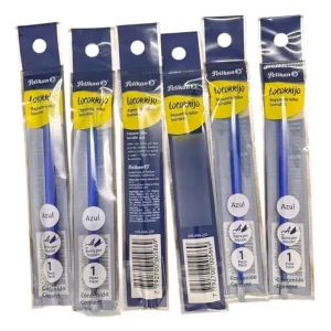 Tanque Para Roller Ball Pelikan Locorrijo Borrable Azul X 6