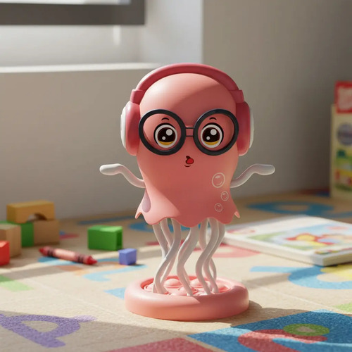 Juguete De Medusa Pulpo Bailarina Con Luz Led Y Música - Imagen 16