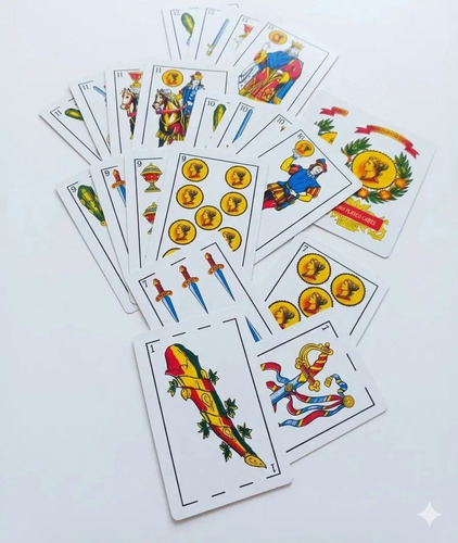 Cartas Españolas Truco 50 Naipes Cartón Plastificado Blanco Español - Imagen 11