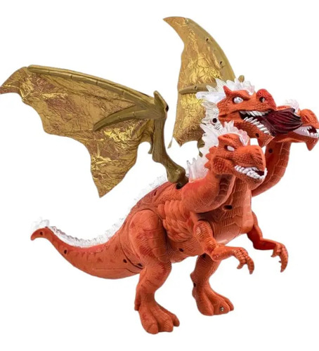 Dragon Dinosaurio 3 Cabezas Dym Dp5 Camina Sonido Luces Rojo Dinosaurio Dino Dragon - Imagen 6