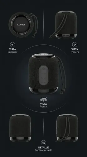 Bocina Bluetooth Portátil Ldnio Bts12 Recargable Negro 5w Manos Libres - Imagen 11