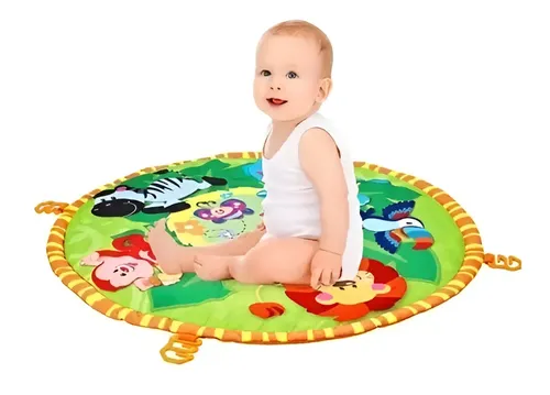 Gimnasio Bebe Alfombra De Actividades Y Juegos Winfun Verde - Imagen 2