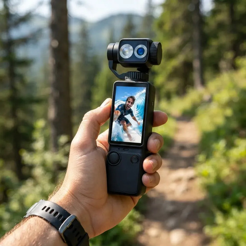 Camara Digital Time Q13 20mp Vlog Lente Giratoria 180° Negro - Imagen 2