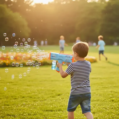 Burbujero Pistola Automatico Luces Liquido Infantil Maquina - Imagen 11
