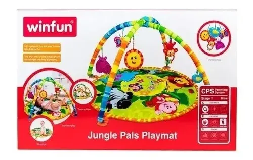 Gimnasio Bebe Alfombra De Actividades Y Juegos Winfun Verde - Imagen 4