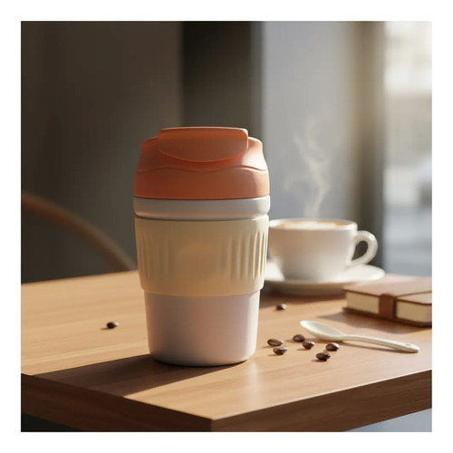 Termo Vaso Para Caffe Te 350ml Vaccum Bottle Double Mall - Imagen 21