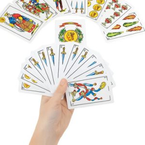 Cartas Españolas Truco 50 Naipes Cartón Plastificado Blanco Español