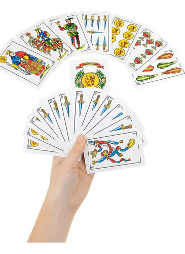 Cartas Españolas Truco 50 Naipes Cartón Plastificado Blanco Español