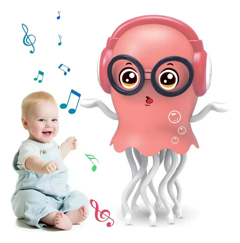 Juguete De Medusa Pulpo Bailarina Con Luz Led Y Música - Imagen 30