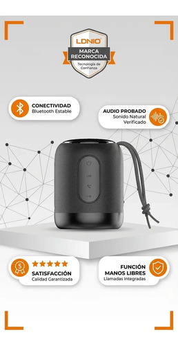 Bocina Bluetooth Portátil Ldnio Bts12 Recargable Negro 5w Manos Libres - Imagen 9