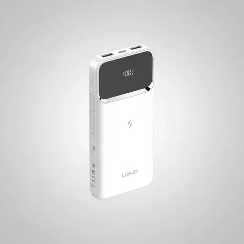 Cargador Powerbank Ldnio Tipo C Usb 10000 Mah Wireless Pq11 Blanco - Imagen 6