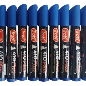 Marcador Permanente Recargable Trabi 410 Granel X 9 Unidades Azul