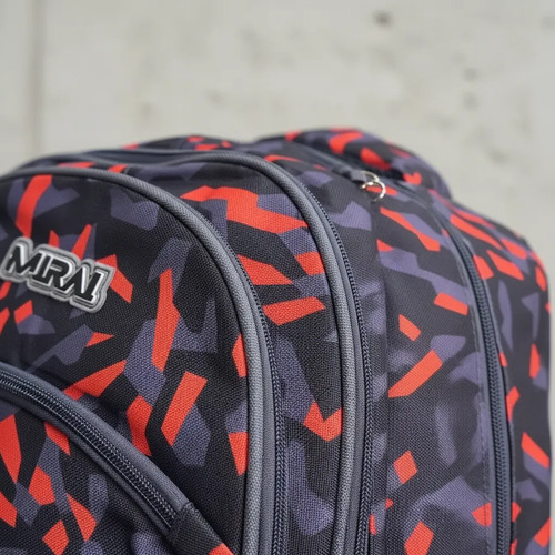 Mochila Escolar Infantil Estampada 18 Espalda Mirai Moderno Azul Oscuro C/Líneas - Imagen 5