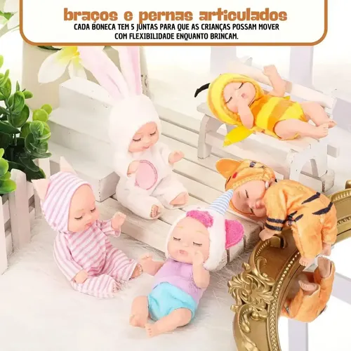 Colección De 12 Muñecas De Bebé Minis De Goma - Imagen 6
