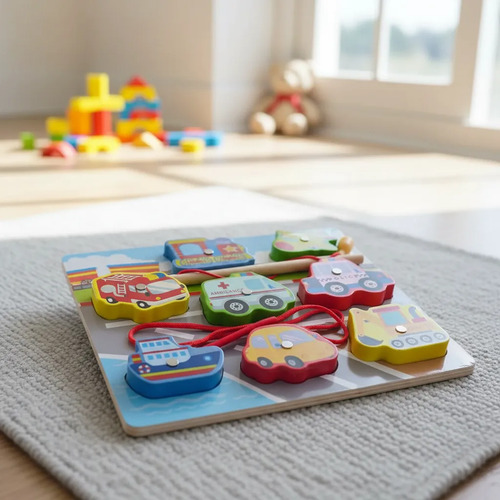 Juego De Encastre Madera Imántada Niños 8 Piezas 18 X 22cm - Imagen 7