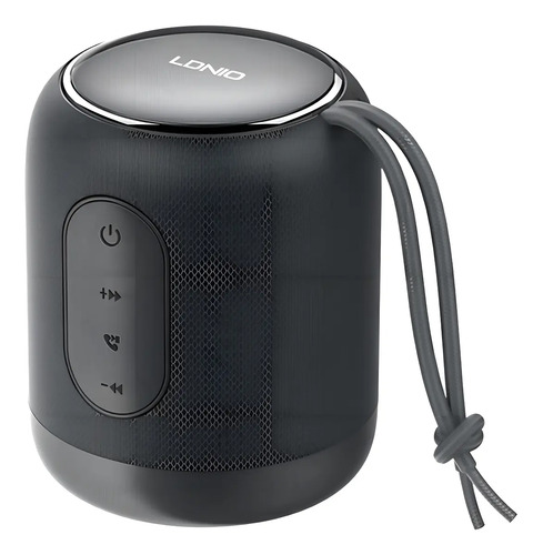Bocina Bluetooth Portátil Ldnio Bts12 Recargable Negro 5w Manos Libres