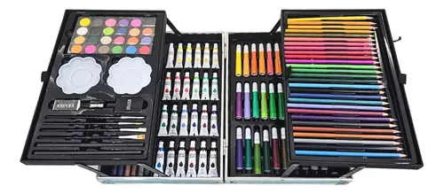 Mega Set De Arte Valija Metalico. 145 Piezas Chicos Nuevos - Imagen 42