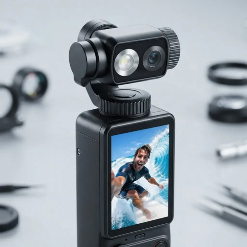 Camara Digital Time Q13 20mp Vlog Lente Giratoria 180° Negro - Imagen 3