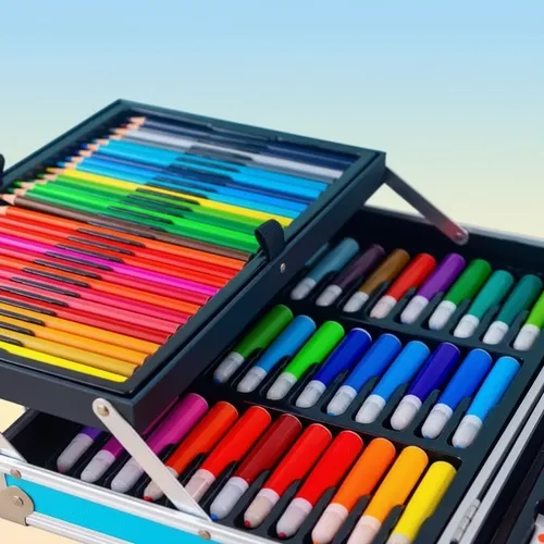 Mega Set De Arte Valija Metalico. 145 Piezas Chicos Nuevos - Imagen 37
