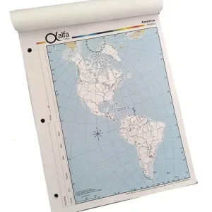 Set Mapas América Político Variados Nro5 X110 Unidades