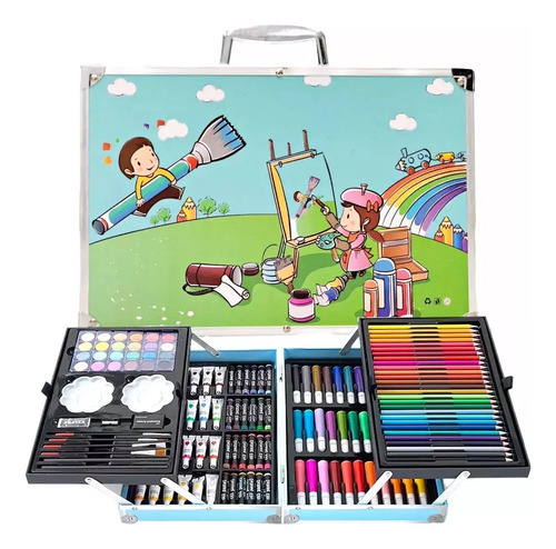 Mega Set De Arte Valija Metalico. 145 Piezas Chicos Nuevos - Imagen 44