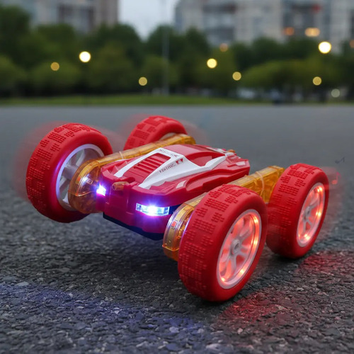 Auto Stunt A Control Remoto 360 Spray Luces Niños Sonido Luz - Imagen 7